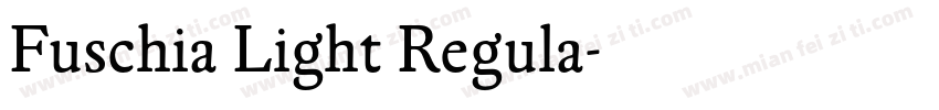 Fuschia Light Regula字体转换
